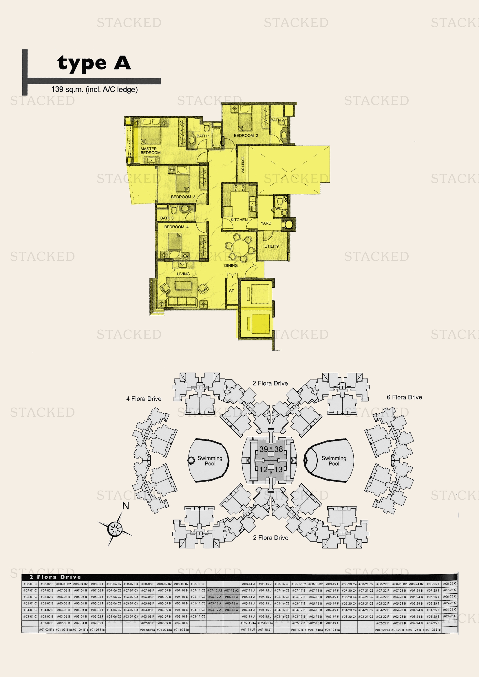 Stacked homes Carissa Park Condominium Singapore Condo Floor Plans